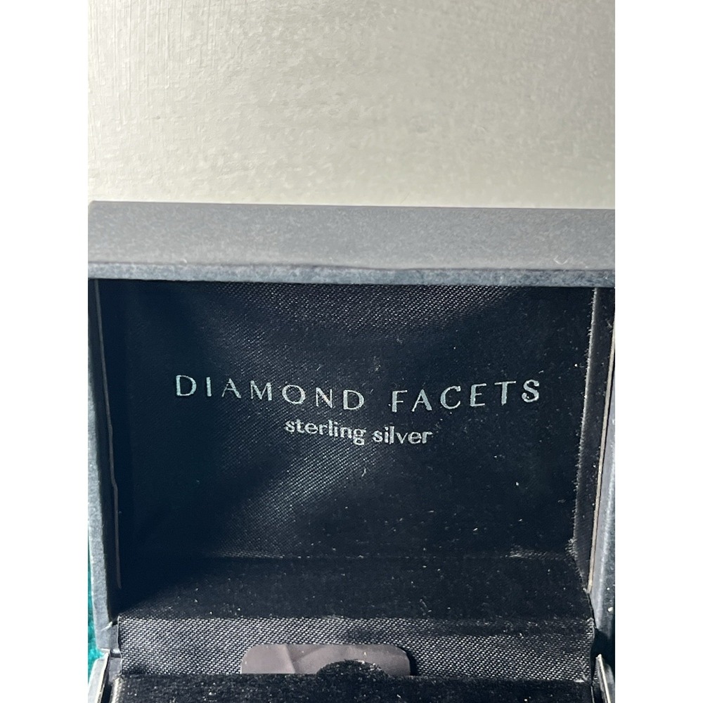 Kohls Sterling Silver And Diamond Chip Stud Earrings Hearts  Mix Match Backs - Picture 5 of 7